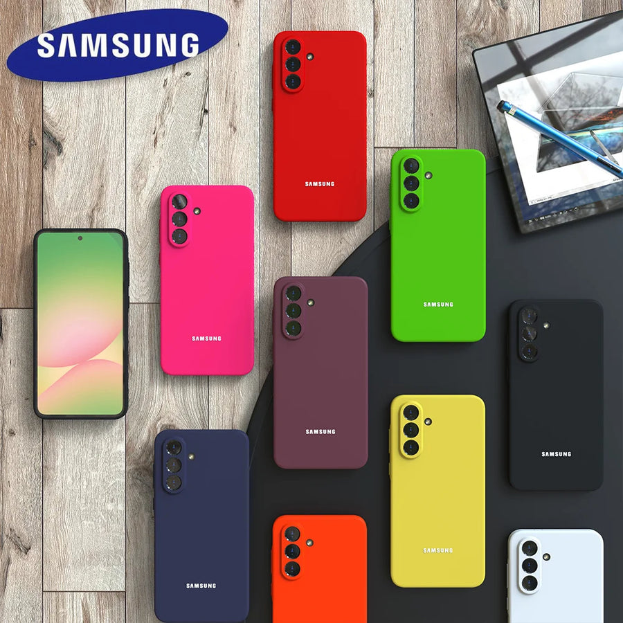 For Samsung Galaxy Case Soft Liquid Silicone