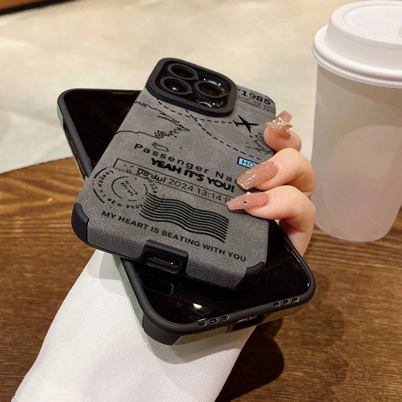 Airplane Flight Route Phone Case for iPhone 18 Pro 17  Max Shockproof Soft Cover