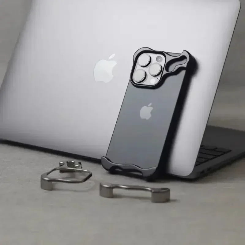 Irregular Metal Bumper Phone Case For IPhone 18 17 16 15 14 13 12 Pro Max Plus