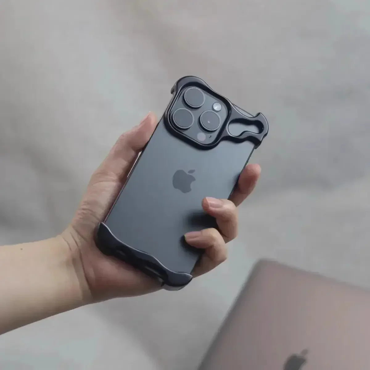 Irregular Metal Bumper Phone Case For IPhone 18 17 16 15 14 13 12 Pro Max Plus
