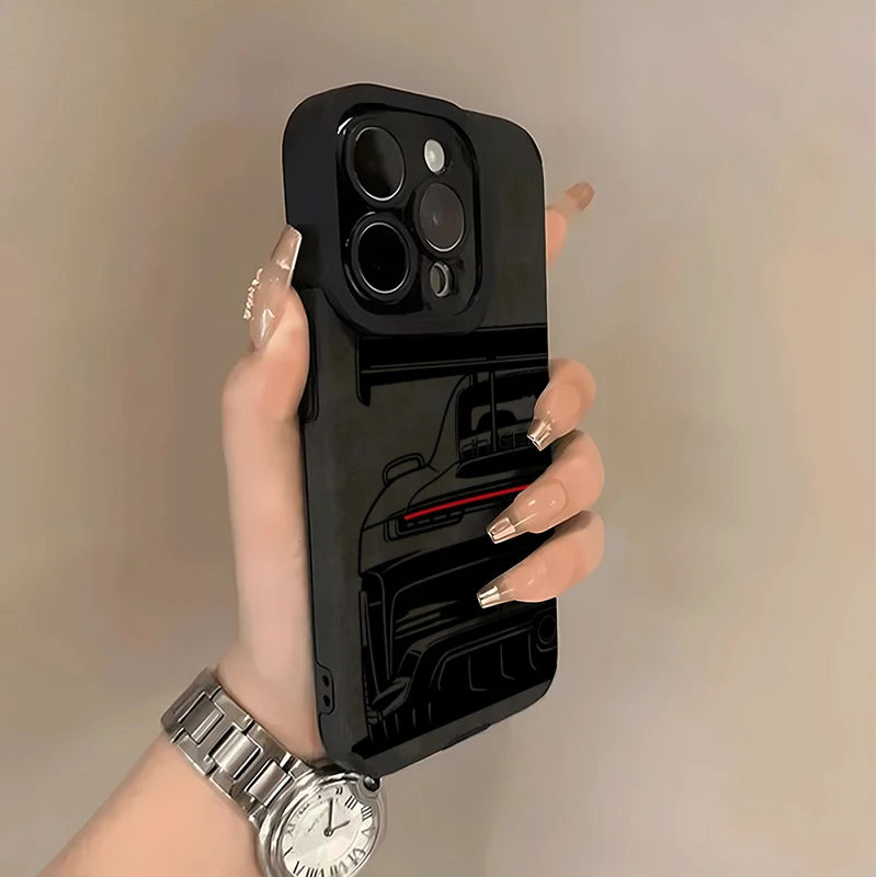 Cool Sports Car Phone Case For iPhone 18 Pro Max 17  2022 Faux Leather Cover
